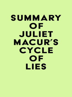 cover image of Summary of Juliet Macur's Cycle of Lies